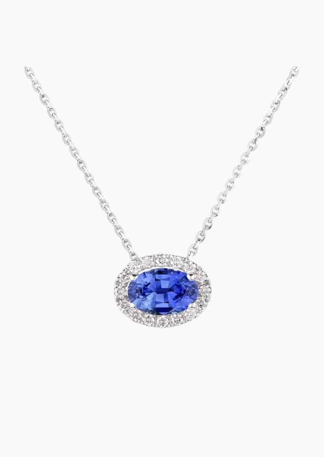 
                                                                                    Eleanor necklace in gold, sapphire and diamonds / Lepage
                                                                            