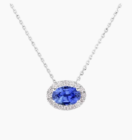 
                                                                                    Eleanor necklace in gold, sapphire and diamonds / Lepage
                                                                            