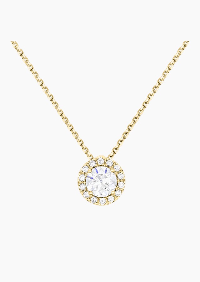 Coquette necklace in 18k yellow gold with diamonds – Maison Lepage, French jeweler and designer since 1922.