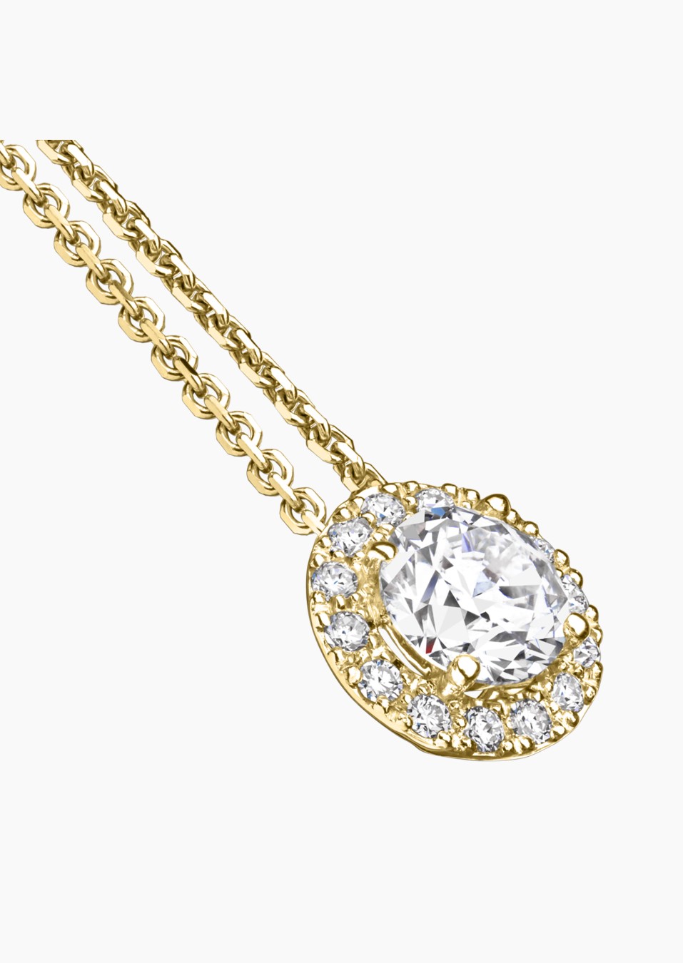 Coquette necklace in 18k yellow gold with diamonds – Maison Lepage, French jeweler and designer since 1922.