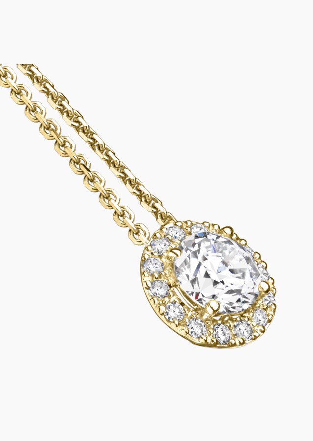 Coquette necklace in 18k yellow gold with diamonds – Maison Lepage, French jeweler and designer since 1922.