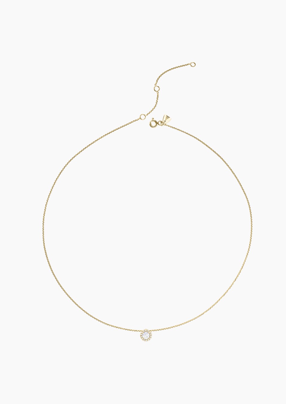 Coquette necklace in 18k yellow gold with diamonds – Maison Lepage, French jeweler and designer since 1922.