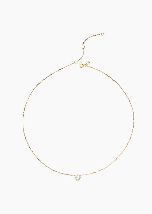 Coquette necklace in 18k yellow gold with diamonds – Maison Lepage, French jeweler and designer since 1922.