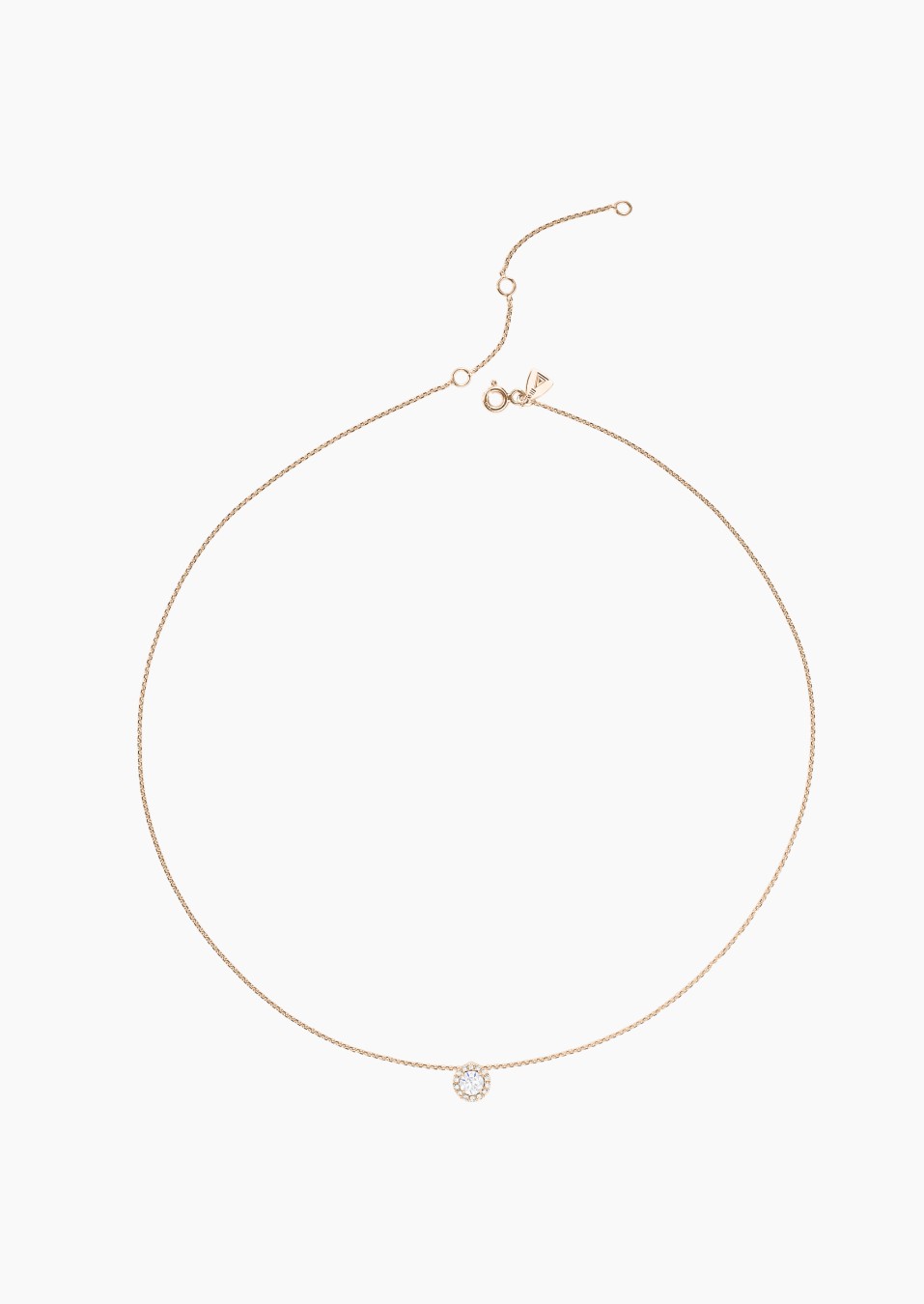 Collier Coquette en or rose 750 et diamants - Maison Lepage joaillier créateur français 1922