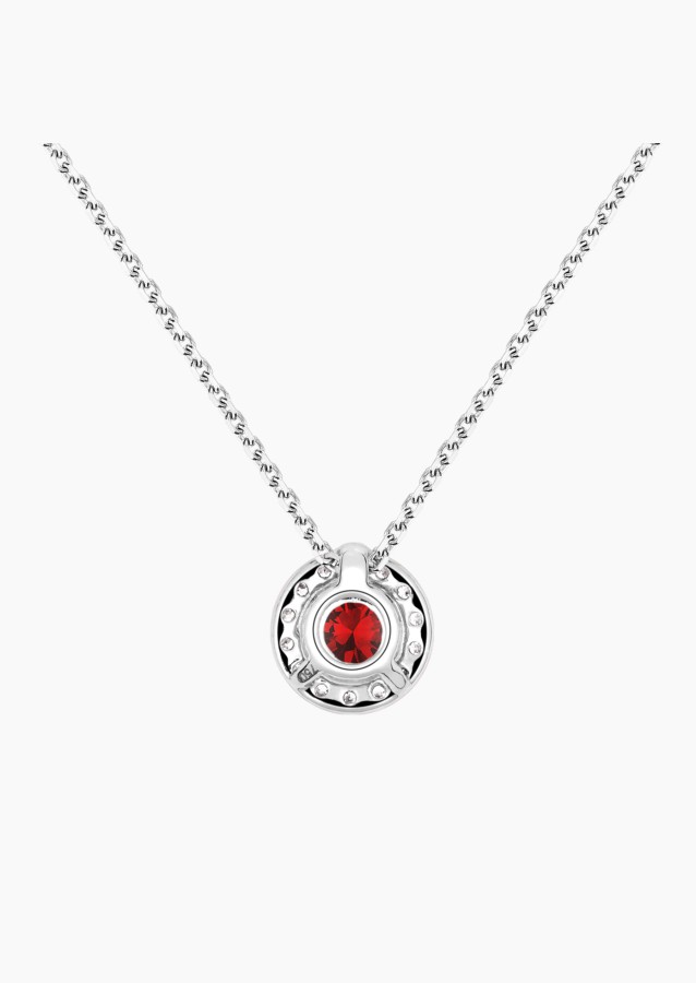Coquette necklace in white gold with ruby and diamonds – Maison Lepage, French jeweler and designer since 1922.