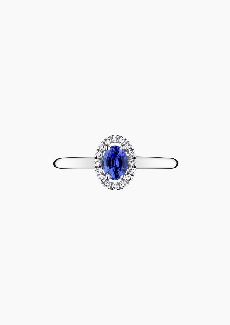 Antoinette ring in gold, sapphire and diamonds / Lepage