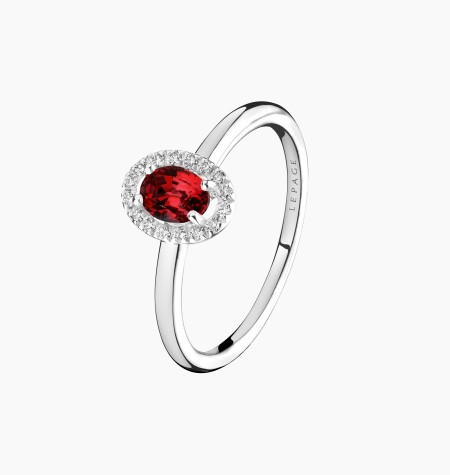 
                                                                                            Antoinette ring in gold, ruby and diamonds / Lepage
                                                                                    