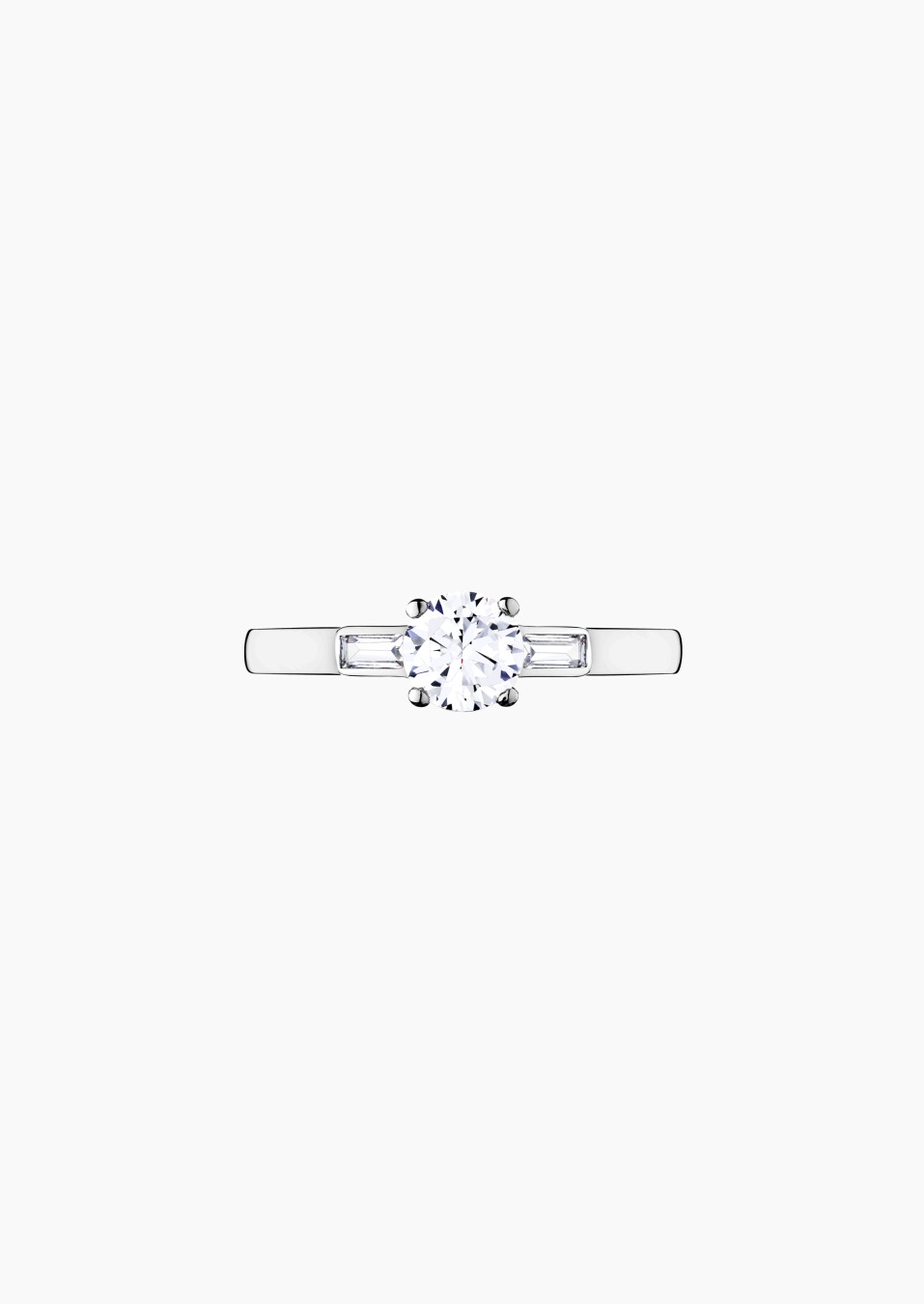 Albert solitaire in gold and diamonds / Lepage