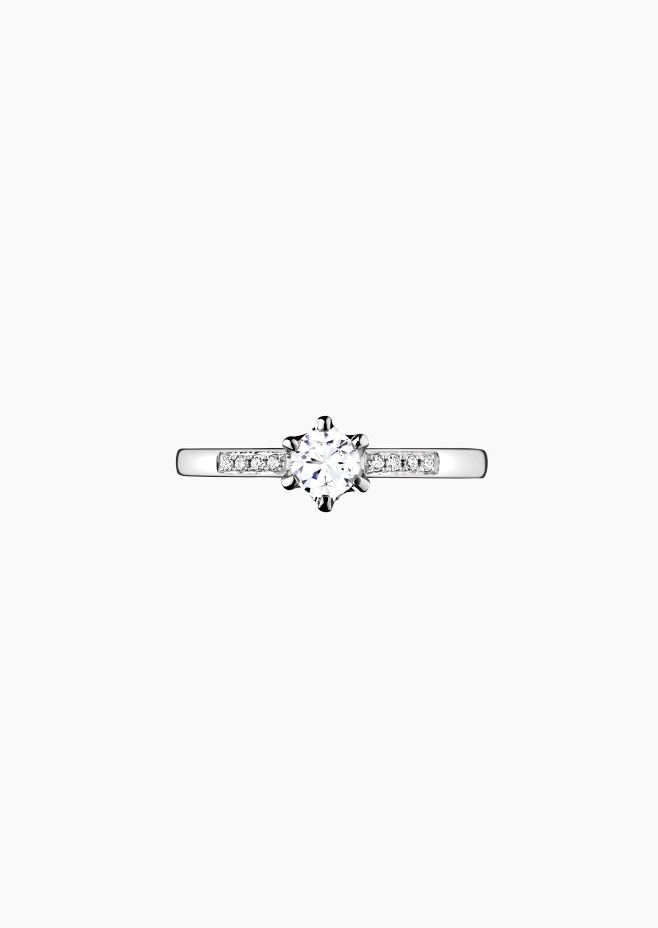 Solitaire Achille, bague de fiançailles en or blanc 750 et diamants - Maison Lepage joaillier créateur français 1922 Solitaire Achille, bague de fiançailles en or blanc 750 et diamants - Maison Lepage joaillier créateur français 1922