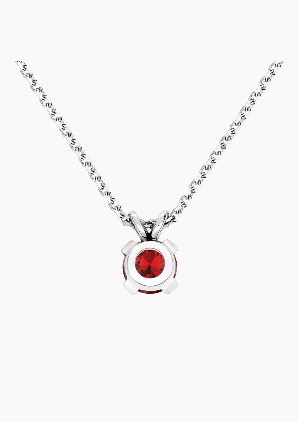 Collier Présage en or blanc, rubis et diamants - Maison Lepage joaillier créateur français 1922