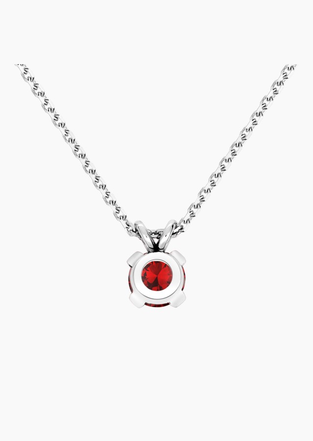 Collier Présage en or blanc, rubis et diamants - Maison Lepage joaillier créateur français 1922