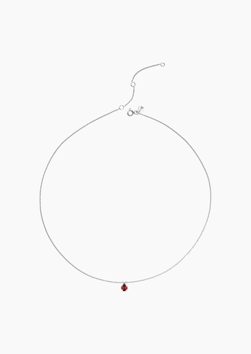 Collier Présage en or blanc, rubis et diamants - Maison Lepage joaillier créateur français 1922