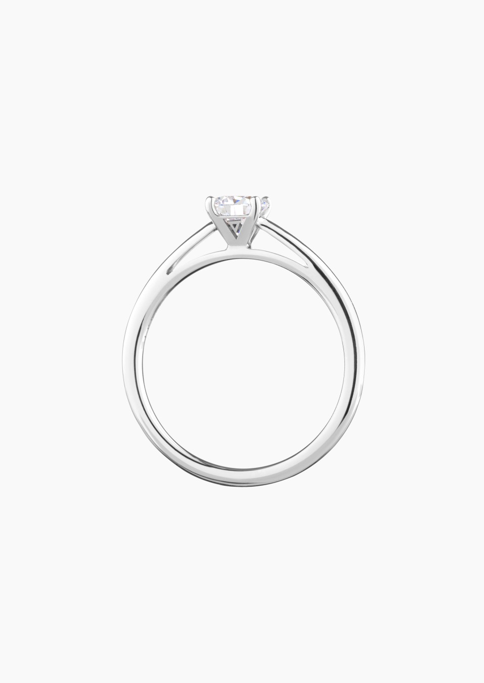 1922 solitaire ring, engagement ring in 18k white gold with brilliant-cut diamond – Maison Lepage, French jeweler and designer s