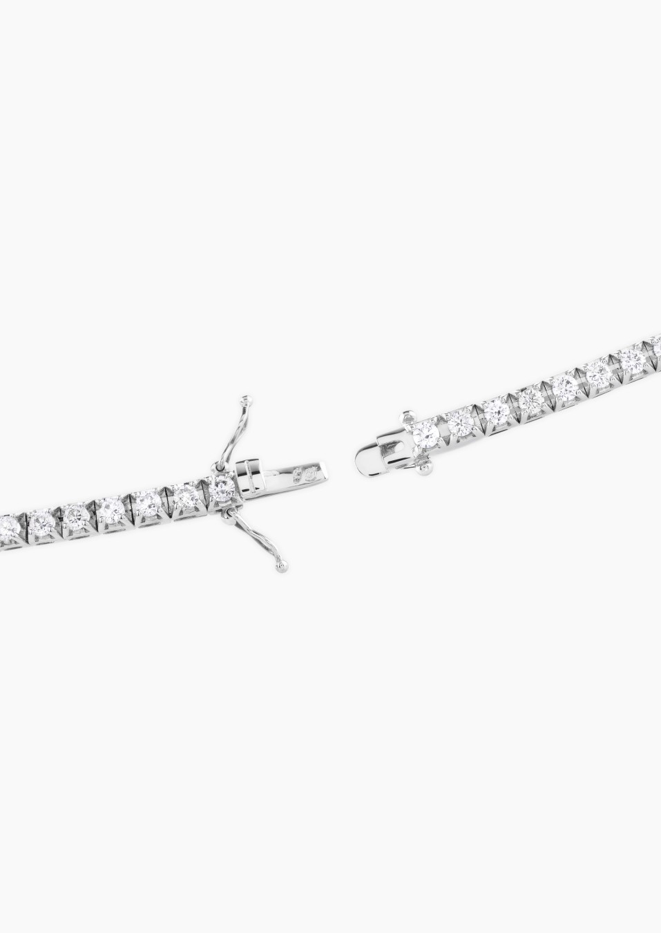 Bracelet Evidence rivière de diamants en or blanc - Maison Lepage joaillier créateur français 1922
