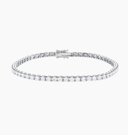 
                                                                                    Evidence diamond rivière bracelet in white gold – Maison Lepage, French jeweler and designer since 1922.
                                                                            