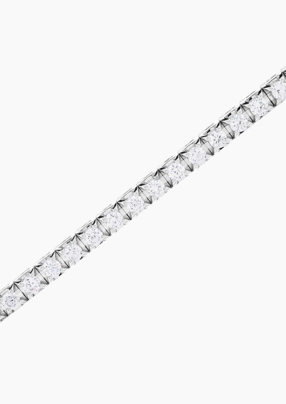 Bracelet Evidence rivière de diamants en or blanc - Maison Lepage joaillier créateur français 1922