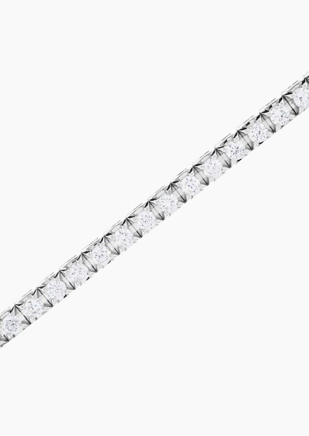 Bracelet Evidence rivière de diamants en or blanc - Maison Lepage joaillier créateur français 1922