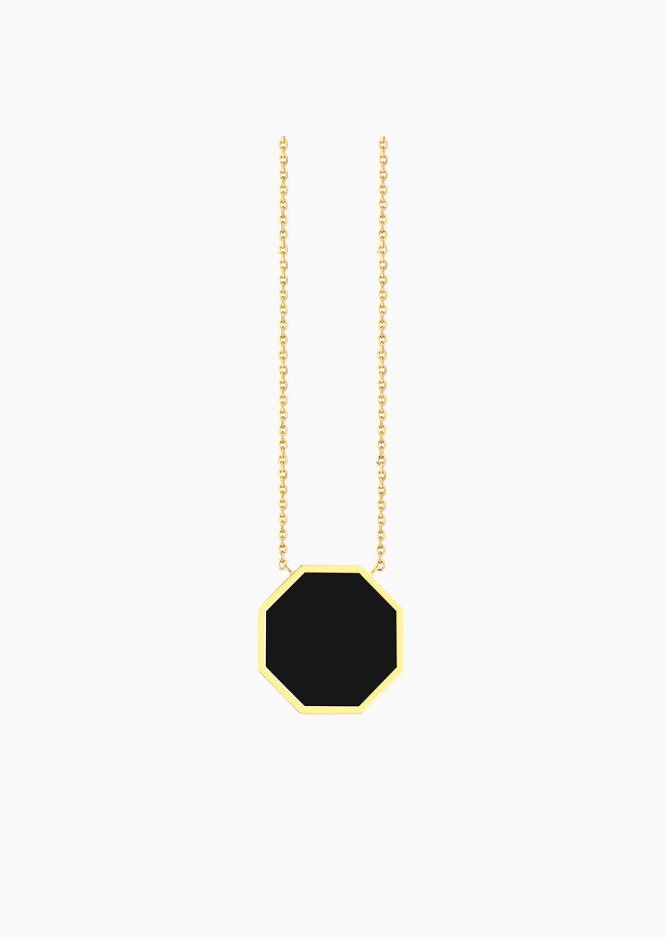Octo necklace in yellow gold with onyx – Maison Lepage, jeweler and designer since 1922. Octo necklace in yellow gold with onyx – Maison Lepage, jeweler and designer since 1922.