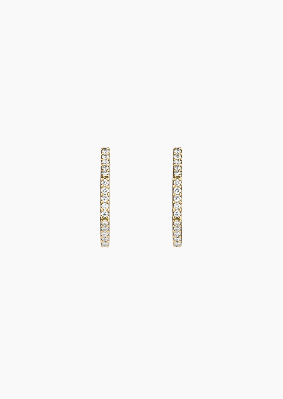 Octo open hoop earrings in yellow gold and diamonds – Maison Lepage, French jeweler and designer since 1922.