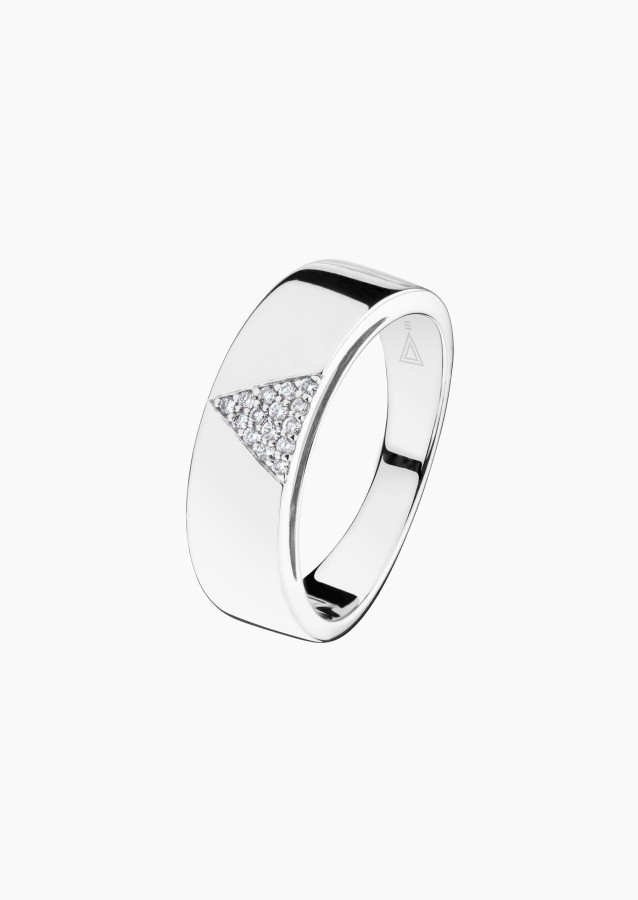 La Généreuse wedding ring in white gold and diamonds - Maison Lepage french jeweller 1922