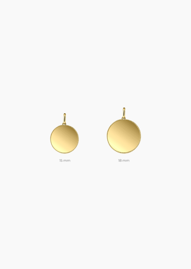 Colette Lune Perlée medal in yellow gold – Maison Lepage, French jeweler and designer since 1922.