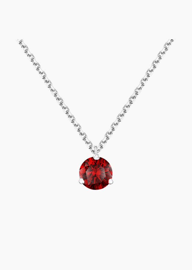 
                                                                                    Joli Cœur necklace in white gold with ruby – Maison Lepage, French jeweler and designer since 1922.
                                                                            