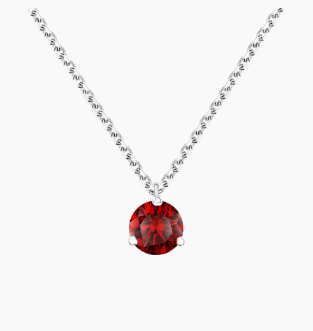 
                                                                                    Collier Joli Coeur en or blanc et rubis - Maison Lepage joaillier créateur français 1922
                                                                            