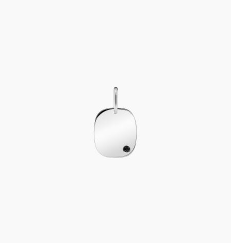 
                                                                                            Médaille Coussin en or blanc diamant noir / Maison Lepage
                                                                                    