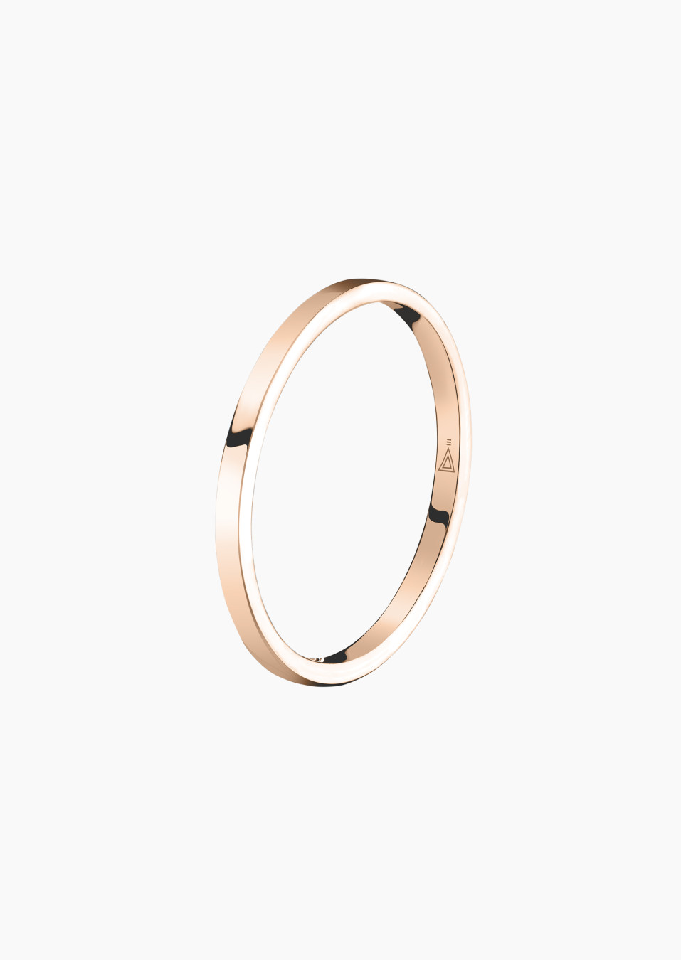 Alliance femme Emoi ruban bombé confort en or rose / Lepage
