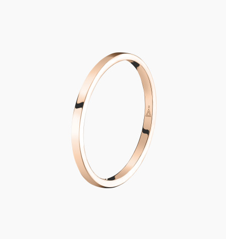 
                                                                                            Alliance femme Emoi ruban bombé confort en or rose / Lepage
                                                                                    