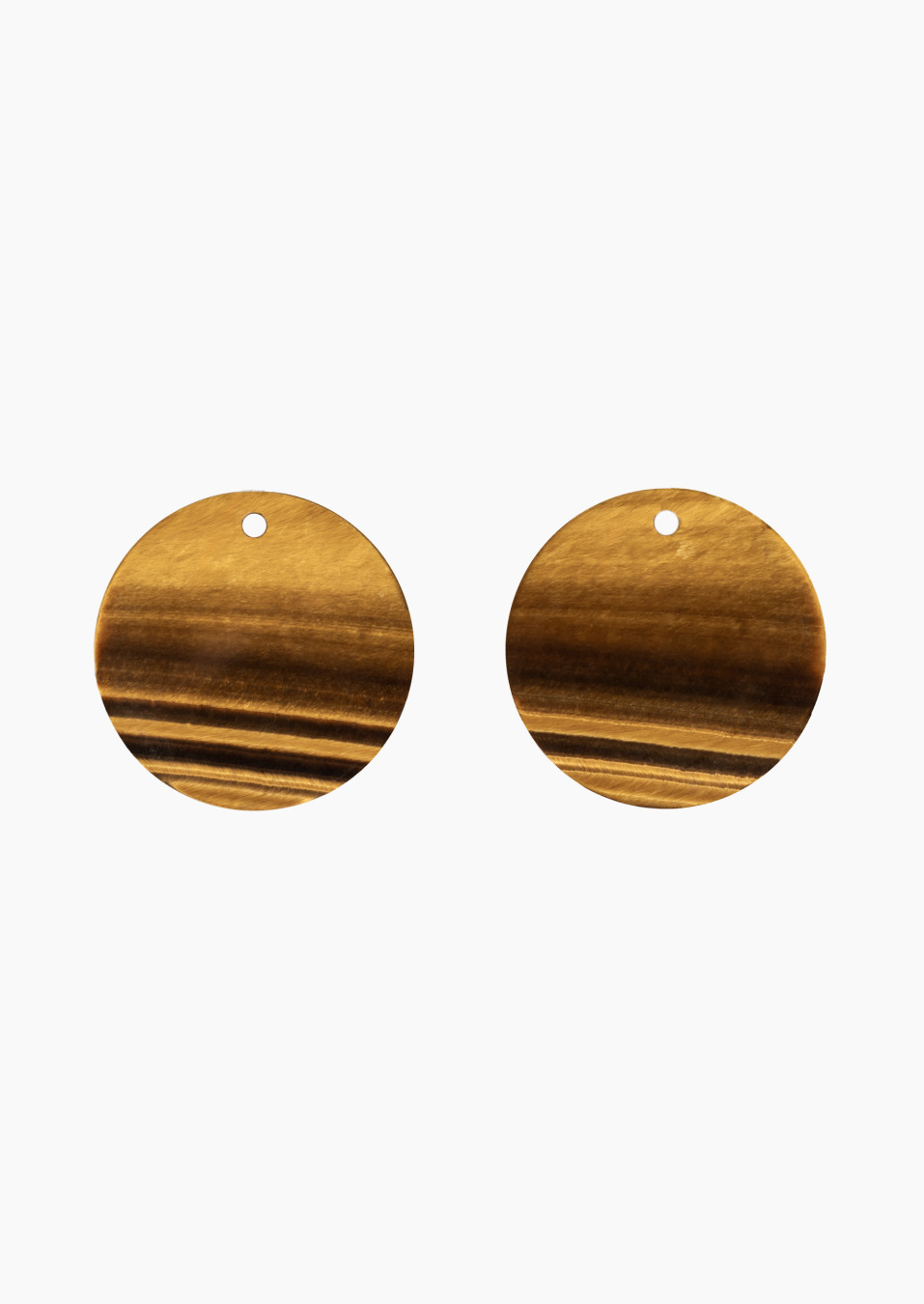 Jeton Colette Notre-Dame pour boucles d'oreilles en oeil-de-tigre / Lepage