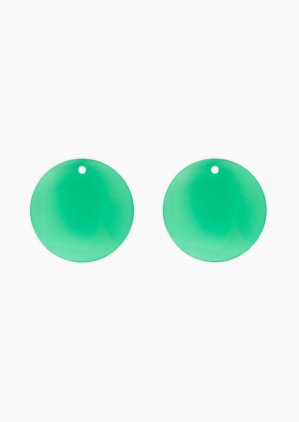 Colette Notre-Dame green onyx token for earrings / Lepage