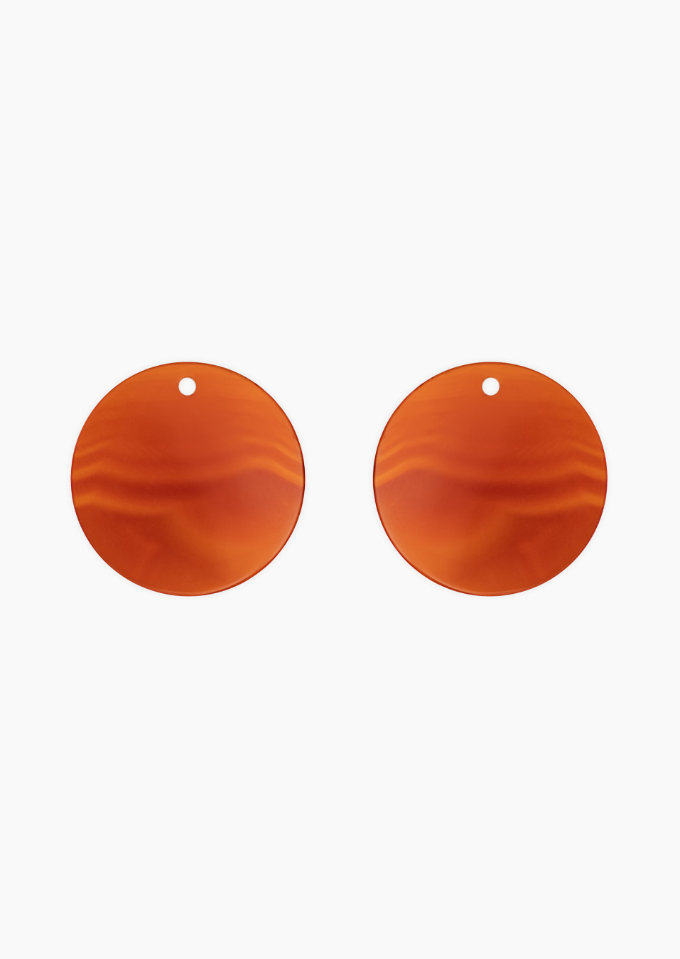 Colette Notre-Dame red onyx token for earrings / Lepage