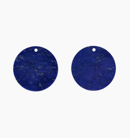 
                                                                                    Colette pendant in lapis lazuli for Notre Dame gold earrings – Maison Lepage, French jeweler and designer since 1922.
                                                                            