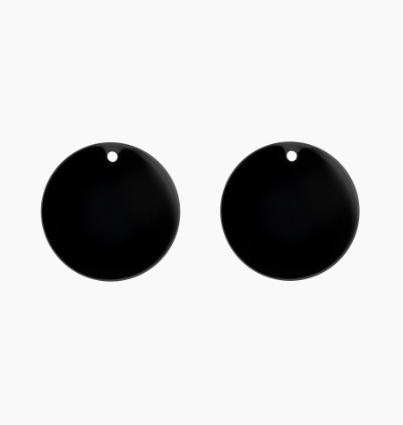 Jeton Colette Notre-Dame pour boucles d'oreilles en onyx / Lepage