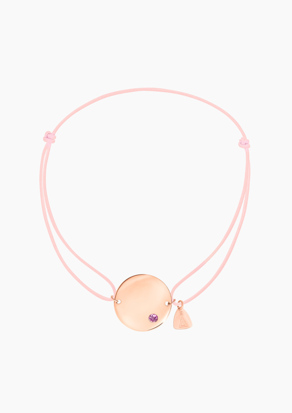 Bracelet Colette Octobre Rose en or rose et saphir rose | MAISON LEPAGE