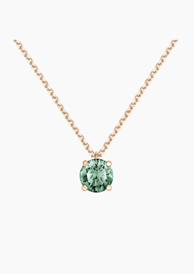 
                                                                                    Collier Chéri - Saphir vert - or rose
                                                                            