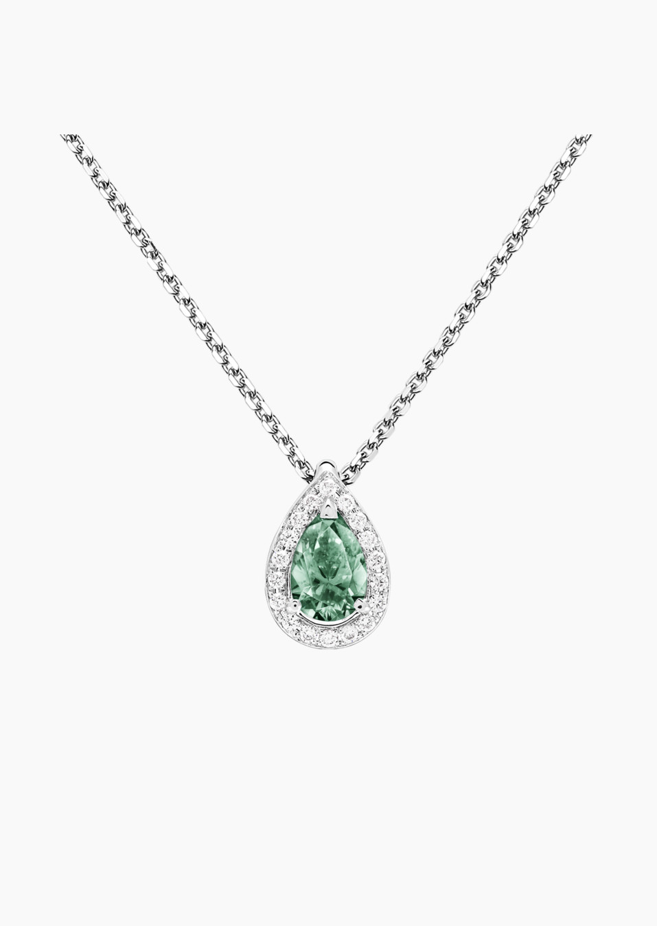 Marceau necklace in green sapphire and diamonds | Lepage fine jewelry