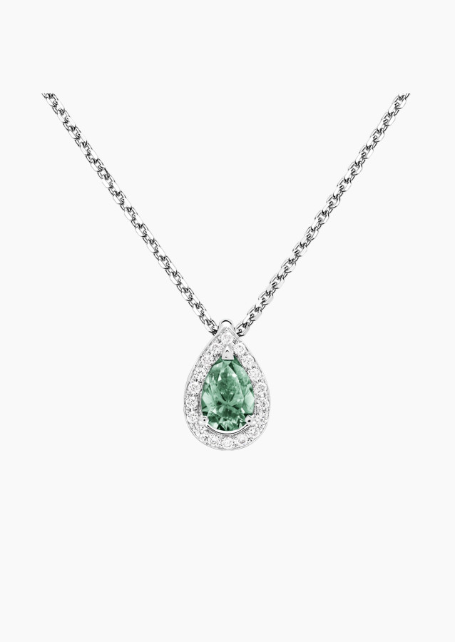 Marceau necklace in green sapphire and diamonds | Lepage fine jewelry
