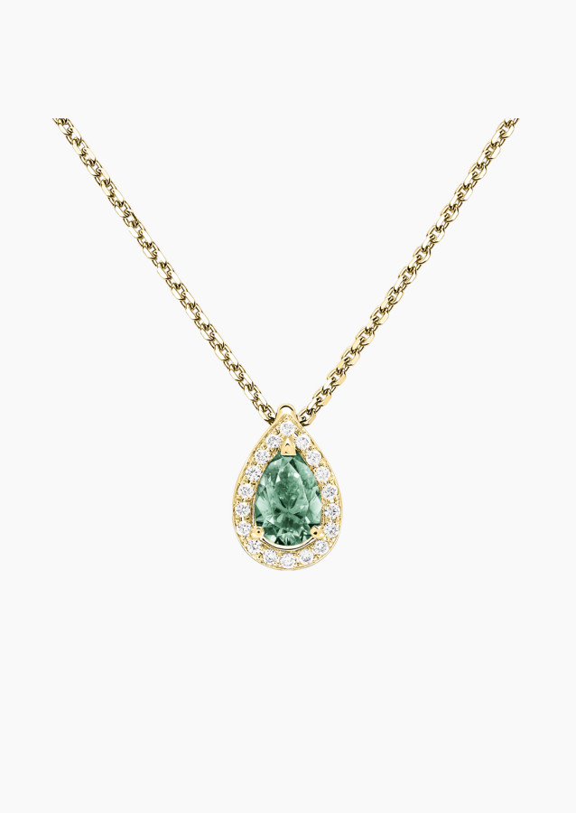 Marceau necklace in green sapphire and diamonds | Lepage fine jewelry