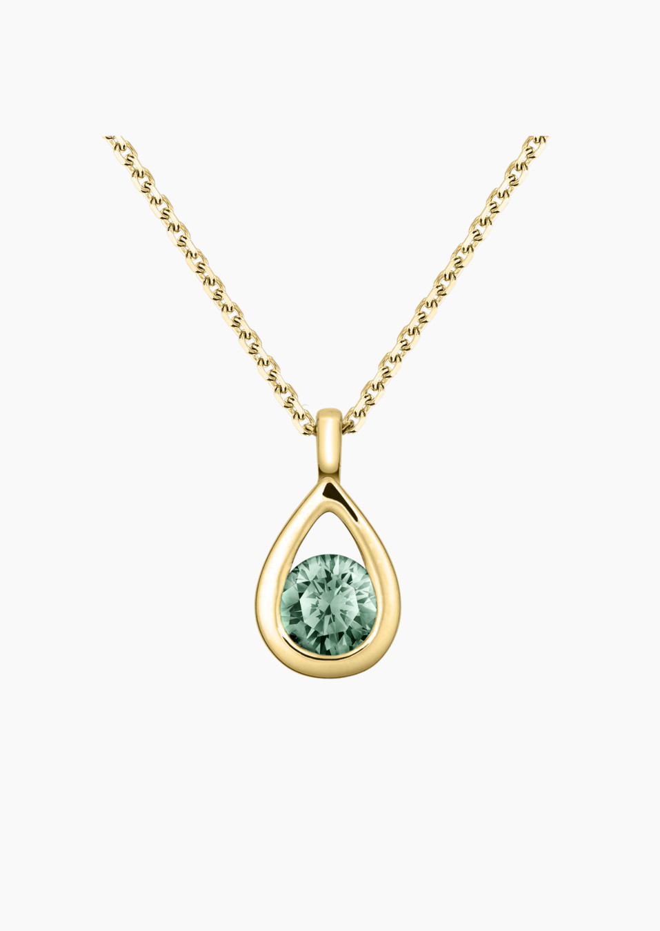 Clyde necklace in green sapphire | Lepage fine jewelry