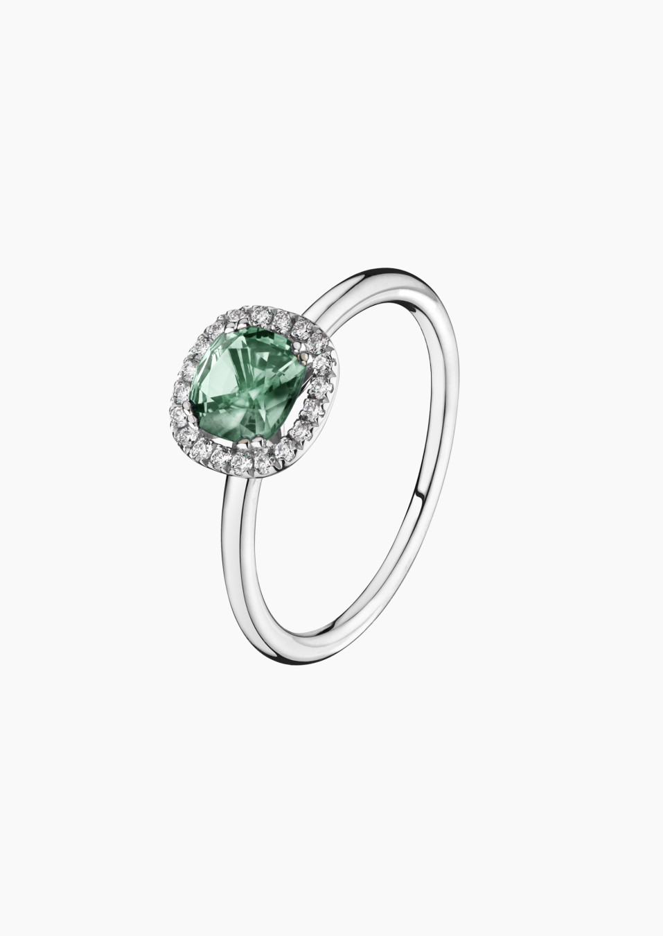 Lily Rose ring in green sapphire and diamonds | Lepage fine jewelry