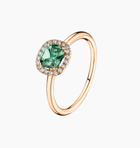 
                                                                                    Lily Rose ring in green sapphire and diamonds | Lepage fine jewelry
                                                                            