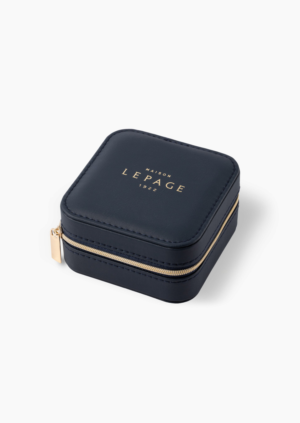 Travel jewelry case Touquet-Paris-Plage Edition in blue and white | Maison Lepage