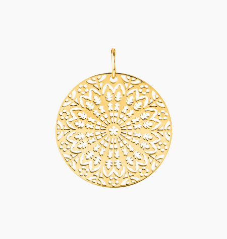 
                                                                                    Colette Rosace médaille in yellow gold | Maison Lepage
                                                                            