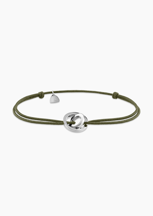 Alba kaki cord bracelet | LEPAGE Jewelry