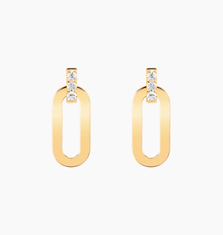 
                                                                                    Boucles d'oreilles Orso en or jaune et diamants
                                                                            