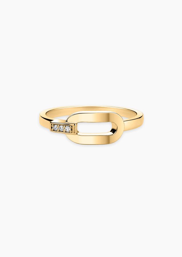 Orso small model ring gold and diamond | LEPAGE
