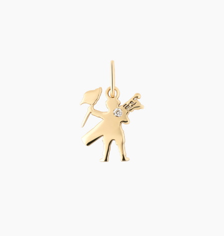 
                                                                                    Pendentif Caddy Le Touquet-Paris-Plage or jaune et diamant
                                                                            