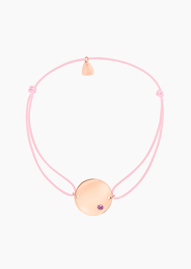 
                                                                                    Bracelet Colette Octobre Rose en or rose et saphir rose | MAISON LEPAGE
                                                                            